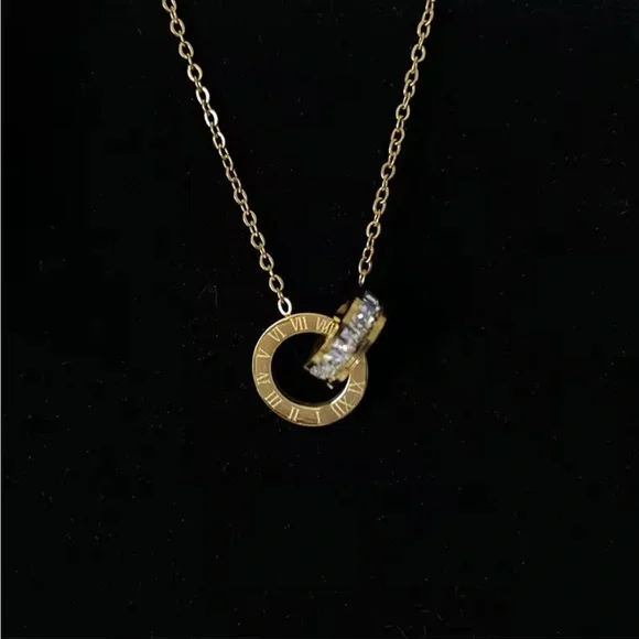 Yvonne - Crystal Pendant Necklaces. Stainless Steel. NWT - Picture 2 of 4